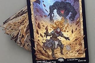 design custom playmat, board game art, tcg mtg card