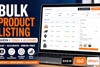 do shein temu allegro bulk product listing skus description image upload