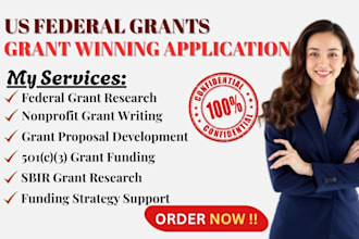 source US federal grants and craft complete nonprofit applications in 24hours
