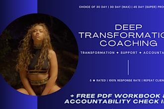 be your transformation coach and accountability partner