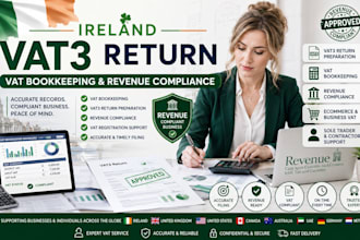 file ireland vat bookkeeping vat3 return revenue tax compliance