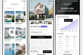 develop a custom  real estate app, house renting app, agent app, room finder app