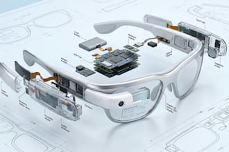 create medical eyewear healthcare smart glasses wearable cad product design