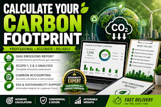 calculate carbon footprint and prepare ghg emissions reports