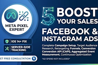 setup facebook pixel conversion api and fix meta ads campaign
