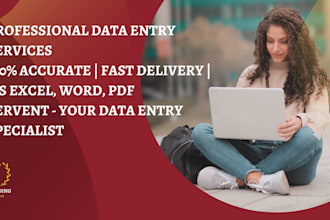 do fast and accurate data entry and typing work