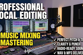 professionally edit and enhance vocals for your songs