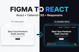 convert figma to react tailwind CSS frontend