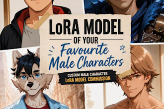 train a custom illustrious lora for a male character