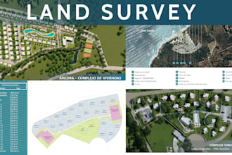 draw land survey drawings plans