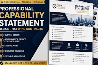 design capability statement for your government business