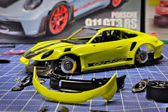create 3d car body kit model, and rc car shells 3d rc kit print model