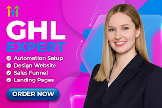 gohighlevel websites, ghl landing pages, sales funnel setup, ghl automations