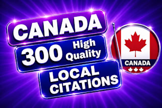 build canada local citations, business listings, and local SEO citations