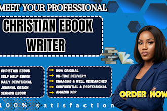 ghostwrite christian ebook, self help journal, sermon, devotional ebook write