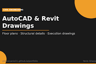 help you with autocad or revit for civil engineering projects