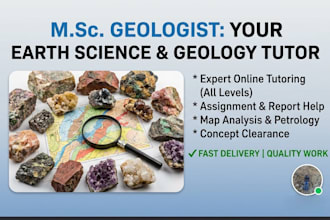 tutor you in geology and earth science