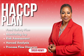 write haccp plan, food safety plan,gmp for meat,sushi,bakery,frozen food company