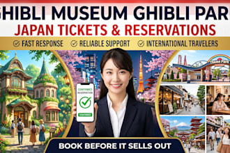 reserve ghibli museum tickets, pokemon cafe, kirby cafe and ghibli park