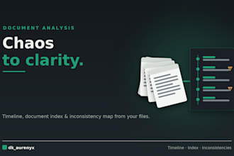 organize your documents into a clear timeline and structured file