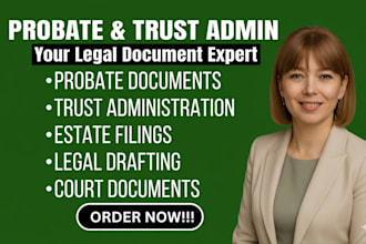 prepare probate and trust administration documents
