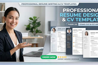 design a professional resume design and cv template