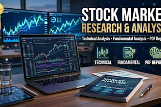 create stock market analysis, research and prepare reports