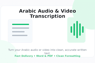 transcribe arabic audio and video accurately
