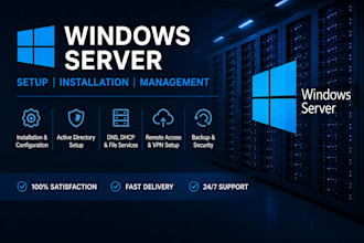 install and configure windows server and active directory