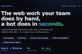 build a browser automation bot for data entry
