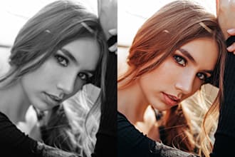 colorize black and white photo