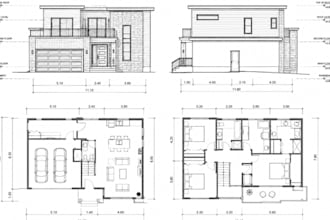 create city permit drawings, floor plans and autocad blueprints