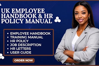 write UK employee handbook, HR policies and staff handbook
