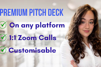 design a premium marketing deck or pitch deck