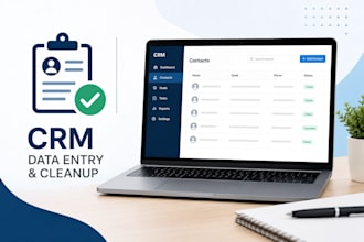 provide CRM data entry and cleanup services