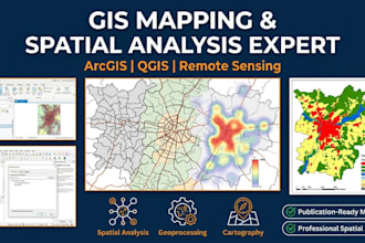 create professional gis maps and spatial analysis in arcgis and qgis