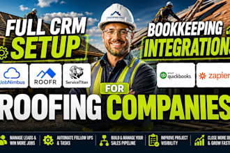 integrate jobnimbus roofr servicetitan quickbooks bookkeeping zapier workflow