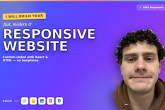 build a fast responsive and custom website