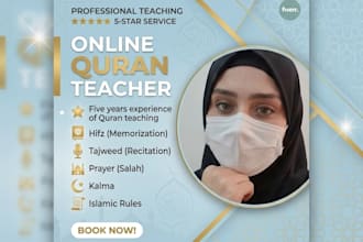 be your online quran tutor with tajweed for kids and females