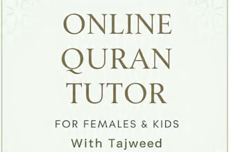 be your online quran tutor with tajweed for kids and females