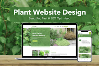 design high converting plant website