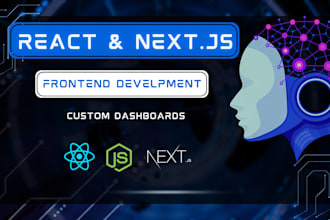 build a premium front end web application in react and nextjs