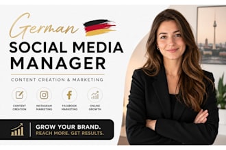 german social media promotion facebook instagram manager, social media marketing