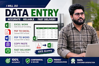 do data scraping and data entry