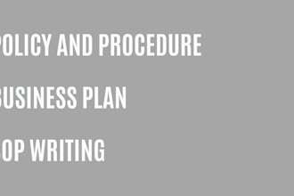 write professional policies and procedures for your business
