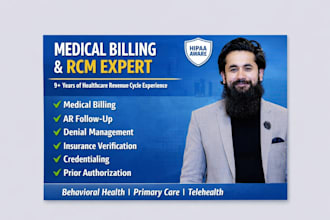 provide medical billing, rcm, credentialing, ar follow up, and denial management