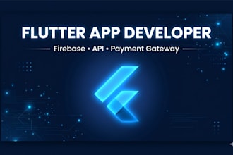 develop flutter mobile app with firebase and API integration