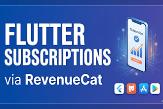 integrate revenuecat subscriptions and in app purchases in flutter ios android