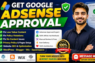 get google adsense approval and fix website adsense problem