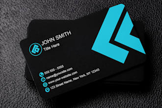 do create aa modren business card
